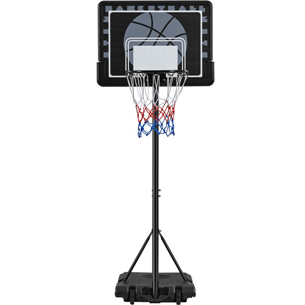 Yaheetech Height Adjustable Metal Portable FullSize Basketball Hoop